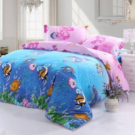 钻石棉四件套“海洋宝贝” 潮流床品与舒适睡眠的艺术