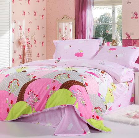 柏诗瑞家纺 全棉斜纹印花四件套，幸福预兆伴您入眠